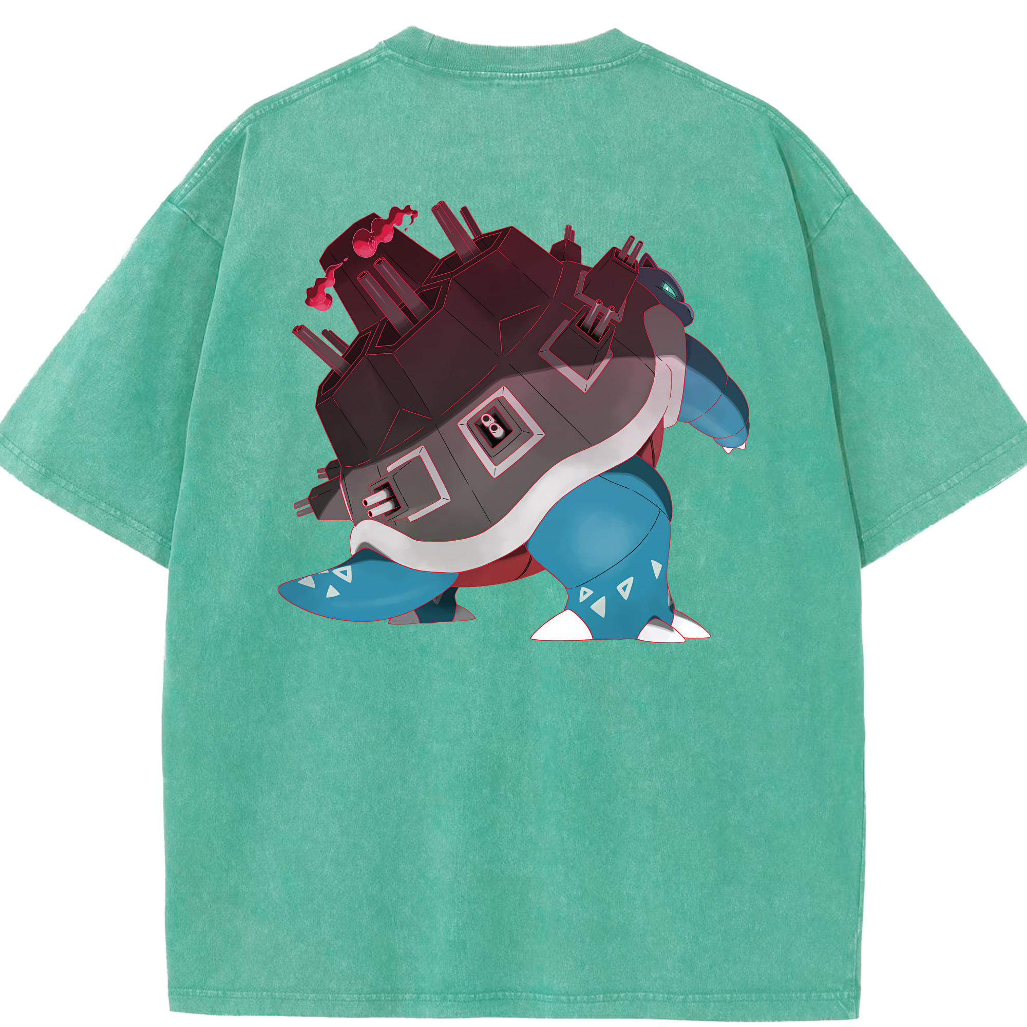 （画像用） ポケットモンスター Pokémon 綿100% ヴィンテージ風 半袖Tシャツ（背面プリント）